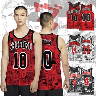 เสื้อท็อป Shohoku Slam Dunk Manga Inspired Sando แฟชั่นสําหรับผู้ชาย