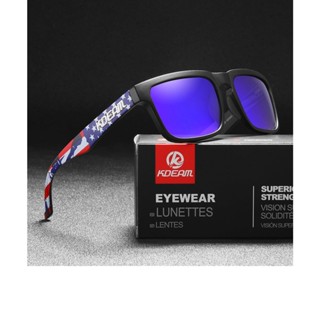 NEW !! USA BLUE Lens แว่นตากันแดด เลนส์ HD Polarized กันแสงUV400 สำหรับเดินทาง ขับรถ ตกปลา กิจกรรมกลางแจ้ง พร้อมส่ง