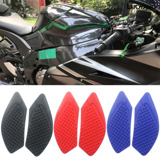 Lth สติกเกอร์ติดถังน้ํามัน ติดตั้งง่าย กันกัดกร่อน สีพื้น สําหรับ Kawasaki ZX-10R 2011-2014 2 ชิ้น