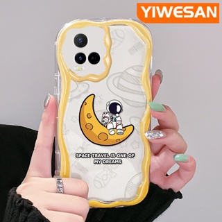 เคสโทรศัพท์มือถือแบบนิ่ม ใส กันกระแทก ลายการ์ตูนดวงจันทร์อวกาศ สําหรับ VIVO Y21 2021 Y21G Y33s Y21s Y21e Y21a Y21t T1x 4G