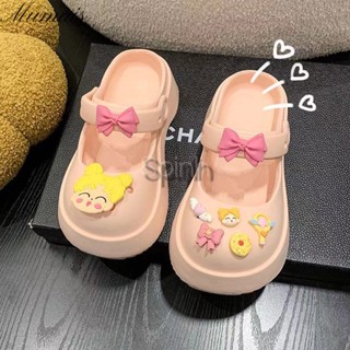 Mumais Slippers summer online celebrity explosion versatile wear anti-skid deodorant soft bottom heightened Baotou sandals and slippers