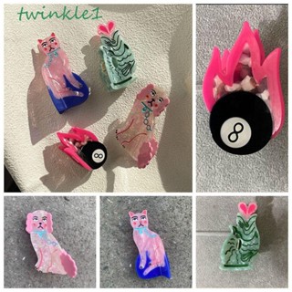 Twinkle1 ที่อุ้งเท้าสุนัข แมว ลายการ์ตูนกราฟฟิติ Y2k แบบสร้างสรรค์ สําหรับผู้หญิง