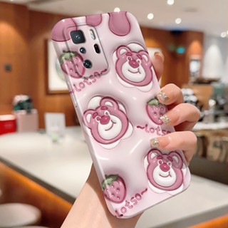 เคสโทรศัพท์มือถือแบบแข็ง ลายกระต่าย หมี สีขาว สําหรับ Xiaomi 10 12 Pro 11 Lite 5G NE Poco F2 Pro F4 X3 NFC X3 Pro