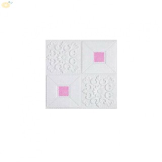 【VARSTR】10pcs 3D Tile Brick Wall Sticker Self-adhesive  Foam Panel Waterproof Home Decor