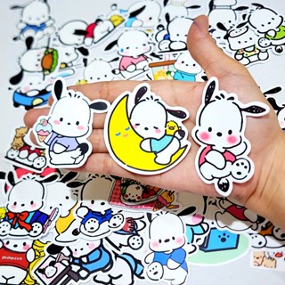 สติ๊กเกอร์ น้องหมา โปชัคโกะ Pochacco สุดน่ารัก ติดแน่น กันน้ำ (50 ชิ้น) dog sticker