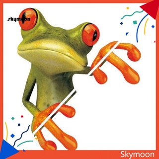 Skym* สติกเกอร์ ลายการ์ตูนกบน่ารัก 3D สําหรับติดตกแต่งหน้าต่างรถยนต์ รถบรรทุก