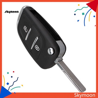 Skym* เคสรีโมตกุญแจรถยนต์ 2 ปุ่ม สําหรับ Peugeot 307 408 308 3008