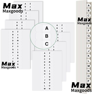 Maxg กระดาษโน้ตมีกาวในตัว ลายตัวอักษร A-Z สีขาว 208 ชิ้น