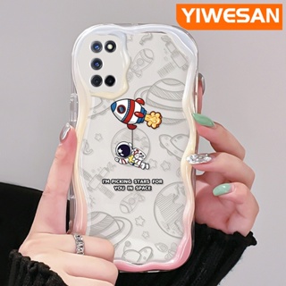 เคสโทรศัพท์มือถือแบบนิ่ม ใส กันกระแทก ลายจรวดนักบินอวกาศ แฟชั่น สําหรับ OPPO A52 A92 A72 4G