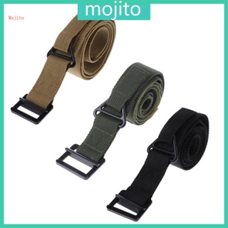 Mojito เข็มขัดไนล่อน ปรับได้ สติกเกอร์ Unisex SWAT ยุทธวิธี กลางแจ้ง สายรัด ความปลอดภัย