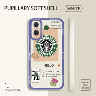 สําหรับ Reno5 Reno6 Pro Reno6 Reno7 Z 4G 5G เคสโทรศัพท์มือถือซิลิโคน TPU แบบนิ่ม ลายกาแฟ Starbucks กันกระแทก ป้องกันกล้อง