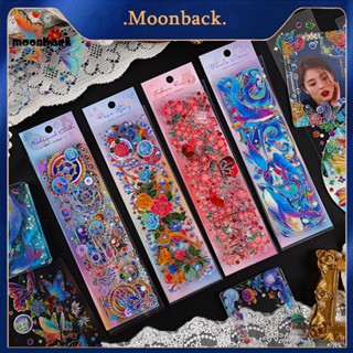 &lt;moonback&gt; สติกเกอร์ ติดกระเป๋าเดินทาง ใส่ง่าย ถอดออกได้ DIY สําหรับติดตกแต่งโทรศัพท์มือถือ แล็ปท็อป แท็บเล็ต 3 ชิ้น