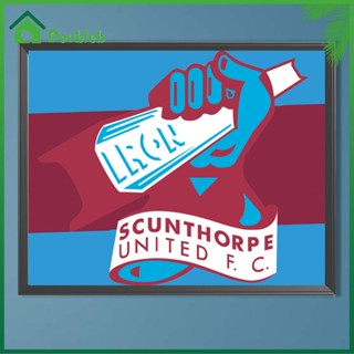 【Doub X ✮】ภาพวาดปักเพชร ทรงกลม ลาย Scunthorpe United FC 5D DIY สําหรับตกแต่งบ้าน ✮