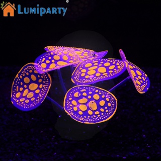 Lumiparty ปะการังจําลอง ซิลิโคน เรืองแสง อุปกรณ์เสริม สําหรับตกแต่งตู้ปลา