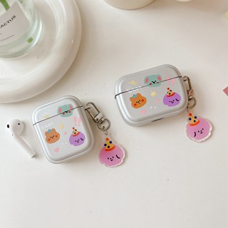 เคสหูฟังซิลิโคน ลายการ์ตูนหมีน่ารัก สไตล์เกาหลี สําหรับ airpods pro 2 3rd 2 pro 3