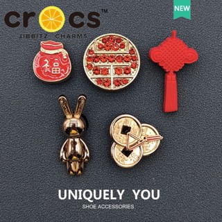 Crocs jibbitz หัวเข็มขัดโลหะ เครื่องประดับ DIY สําหรับตกแต่งรองเท้า