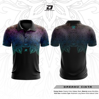 Dreamz เสื้อโปโลแขนสั้น ลาย CINTA ขนาด 100 ซม.-160 ซม. XS-3XL