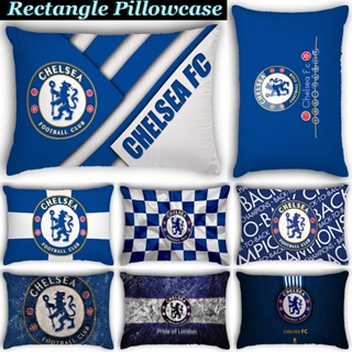 Chelsea F.c ปลอกหมอนอิงโซฟา ทรงสี่เหลี่ยมผืนผ้า พิมพ์ลายโลโก้ สําหรับตกแต่งบ้าน (ไม่มีแกน)