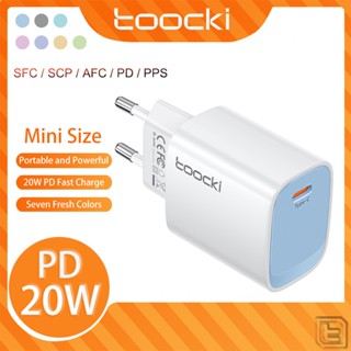 Toocki อะแดปเตอร์ชาร์จเร็ว 20W USB Type C PD สําหรับ Iphone 11 12 13 14 por