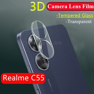 กระจกนิรภัยกันรอยหน้าจอ เลนส์กล้อง สําหรับ Realme C55 NFC RealmeC55 C55NFC