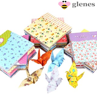 GLENES 72 pcs Paper Crafts Cartoon DIY Making Kids Origami Flower Pattern Scrapbooking Fruit Square 15*15cm Decorative Folding Paper