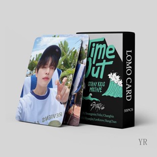 โปสการ์ดอัลบั้ม Kpop Stray Kids Time Out Lomo สําหรับสะสม 55 ชิ้น ต่อชุด