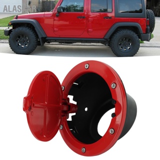 Alaskar ฝาครอบถังน้ํามันเชื้อเพลิง สีแดง พร้อมผงเคลือบ แบบเปลี่ยน สําหรับ Jeep Wrangler Jk Jku Sport Rubicon Sahara Unlimited 2017‐2018