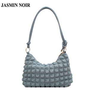 Jasmin NOIR กระเป๋าถือ กระเป๋าสะพายไหล่ ลายสก๊อต ขนาดเล็ก สไตล์เกาหลี สําหรับสตรี