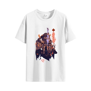 【สปอตสินค้า】 Genshin Impact Venti/Kaedehara Kazuha/Raiden Shogun เกมเสื้อยืดเสื้อยืดยูนิเซ็กซ์