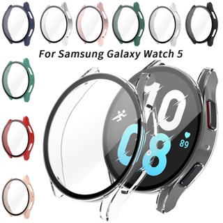 เคสนาฬิกาข้อมือ PC ป้องกันรอยหน้าจอ สําหรับ Samsung Galaxy Watch 5 40 มม. 44 มม. Samsung Watch4 40 มม. 44 มม.