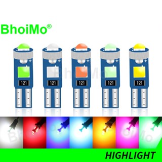 Bhoimo แผงหลอดไฟ Led T5 W3W 3SMD 3030 17 73 74 2721 DC12V สําหรับรถยนต์ รถจักรยานยนต์