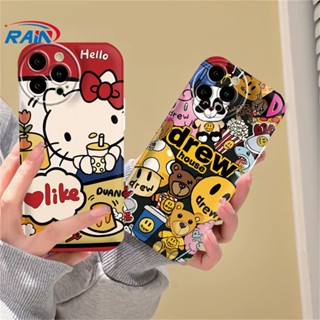 เคสโทรศัพท์มือถือ TPU ลายเฮลโลคิตตี และวาดภาพ สําหรับ Samsung A14 A04 A04S A13 A03 A03S A12 A52 A52S A21S A50 A50S A30S A20 A10S A10 A11 M11 J7Prime J7Pro J6Prime J6Plus