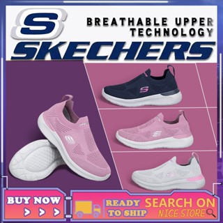 [รองเท้าผ้าใบผู้หญิง]] Skechers_slip On รองเท้าผ้าใบ ตาข่าย ระบายอากาศ เหมาะกับการเล่นกีฬา เดิน สําหรับผู้หญิง