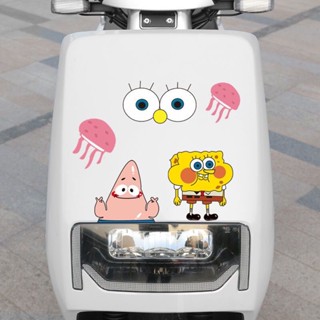 สติกเกอร์ ลาย SpongeBob SquarePants Pie Daxing สําหรับติดตกแต่งรถยนต์ รถจักรยานยนต์ไฟฟ้า ยานพาหนะ