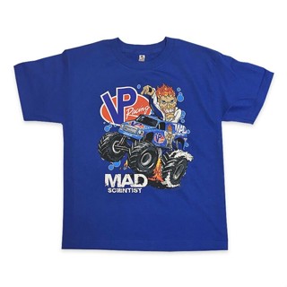 ใหม่ เสื้อยืดลําลอง แขนสั้น พิมพ์ลาย Vp Racing Fuels Mad Scientist Monster Jam Vp511 สีฟ้า สําหรับผู้ชาย VBN21192S-5XL