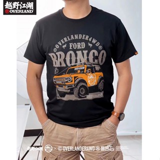 Attitude เสื้อยืดแขนสั้น พิมพ์ลาย Ford Mustang สไตล์เรโทร อเมริกัน สําหรับผู้ชาย