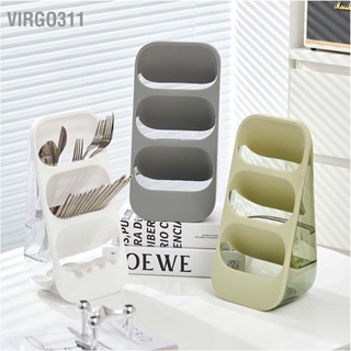 Virgo311 3 Layer Chopsticks Knife Storage Rack Holder Waterproof Drainage Bracket Container