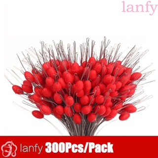 Lanfy อุปกรณ์เสริมเหยื่อตกปลาซิลิโคนสีด ํา 300 ชิ้น / แพ็ค