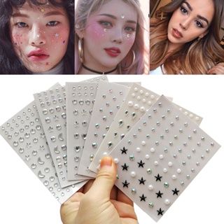 [พร้อมส่ง] สติกเกอร์เพชร พลอยเทียม อะคริลิค รูปดาว มีกาวในตัว สําหรับตกแต่งร่างกาย ร่างกาย ผู้หญิง ผู้ชาย ปาร์ตี้ แต่งหน้า DIY