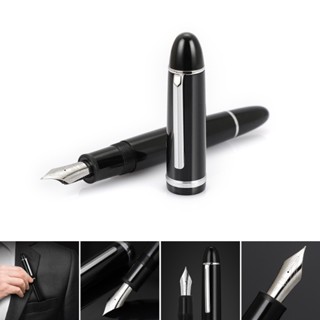 Sup Jinhao- X159 ปากกาหมึกซึม 0 5 มม. สไตล์คลาสสิก สีเงิน สําหรับสํานักงาน โรงเรียน