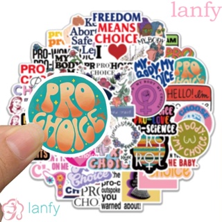 Lanfy สติกเกอร์ ลายผู้หญิง กันน้ํา สําหรับติดตกแต่งตู้เย็น กระเป๋าเดินทาง สเก็ตบอร์ด กีตาร์ DIY