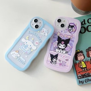 เคสโทรศัพท์มือถือแบบนิ่ม TPU ใส กันกระแทก ลายการ์ตูน Kuromi Cinnamon น่ารัก แฟชั่น สําหรับ Samsung Galaxy A30 A31 A32 A33 A34 A50 A51 A73 A72 A52 A53 A54 4G 5G