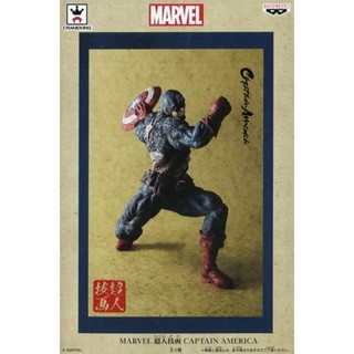 Captain America ของแท้ JP - Banpresto [โมเดล Marvel]