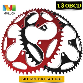 JENNIFERDZ MTB Crankset Road Bicycle Chainwheel Chainring Plate Folding bike 50T 52T 54T 56T 58T 60T Round Disc Narrow Wide Climbing Power Aluminum Alloy 130BCD/Multicolor