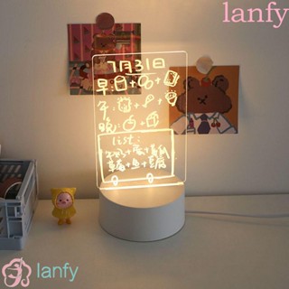 Lanfy บอร์ดข้อความอะคริลิคใส ไม่มีกรอบ สําหรับตกแต่งบ้าน ออฟฟิศ โรงเรียน