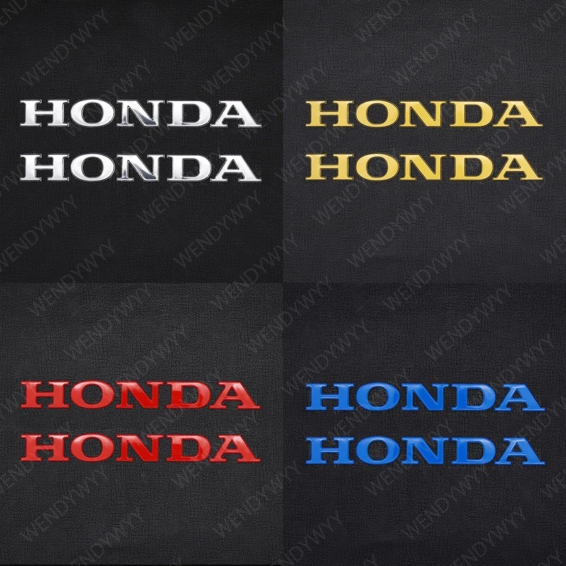สติกเกอร์โลโก้ Honda 3D ซ้าย ขวา 15x1.8 ซม. กันน้ํา สีแดง สีทองเข้ม สีน้ําเงิน สีดํา สําหรับตกแต่งรถจักรยานยนต์ Honda BEAT Vario 2 ชิ้น