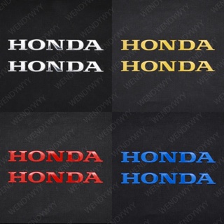 สติกเกอร์โลโก้ Honda 3D ซ้าย ขวา 15x1.8 ซม. กันน้ํา สีแดง สีทองเข้ม สีน้ําเงิน สีดํา สําหรับตกแต่งรถจักรยานยนต์ Honda BEAT Vario 2 ชิ้น