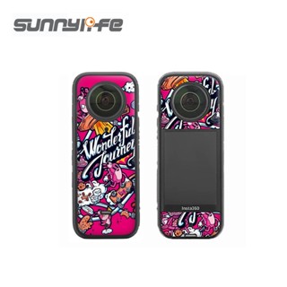 Insta360 X3 Sunnylife No.4 PVC Stickers Protective Skin Film Scratch-proof Accessories สติกเกอร์ฟิล์ม PVC ก...