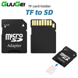 Guugei อะแดปเตอร์การ์ดรีดเดอร์ Micro SD TF เป็นการ์ด SD สําหรับคอมพิวเตอร์