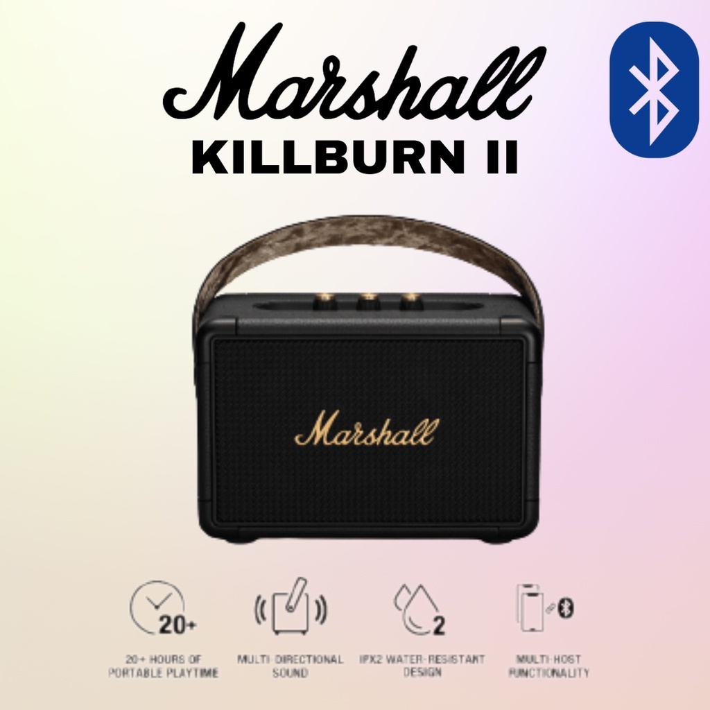 Marshall Kilburn II 3 สี marshall ลำโพงบลูทูธ มาร์แชล Kilburn II ลำโพงบลูทูธเบสหนัก พก ลำโพงคอมพิวเตอ